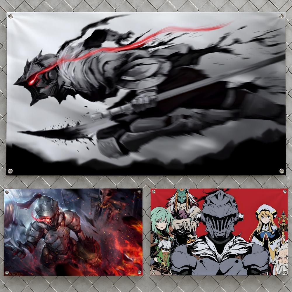 Outdoor Adventure Birthday Party - Anime Goblin Slayer Adventurers Guild Vlaggen