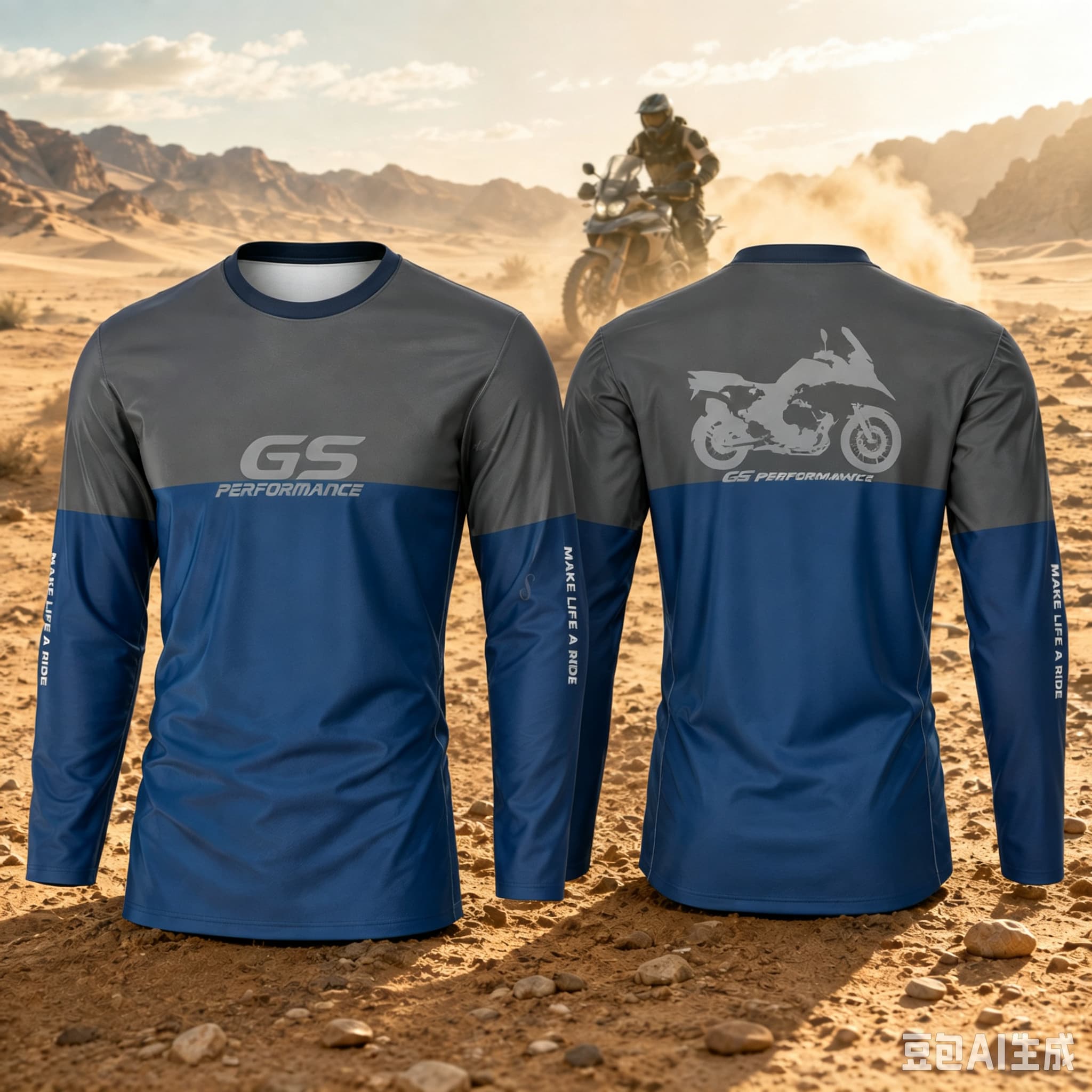 Outdoor Adventure Sports - Motorrad GS Adventure motorfiets shirt met