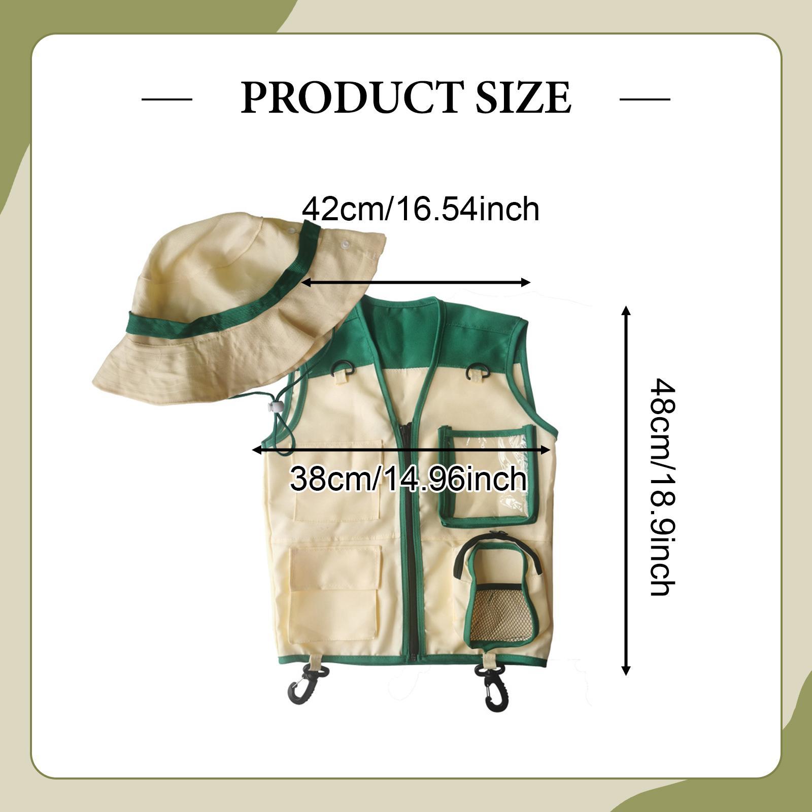 Outdoor Adventure Kit For Kids - Kids Explorer Vest en Hoed Rollenspel