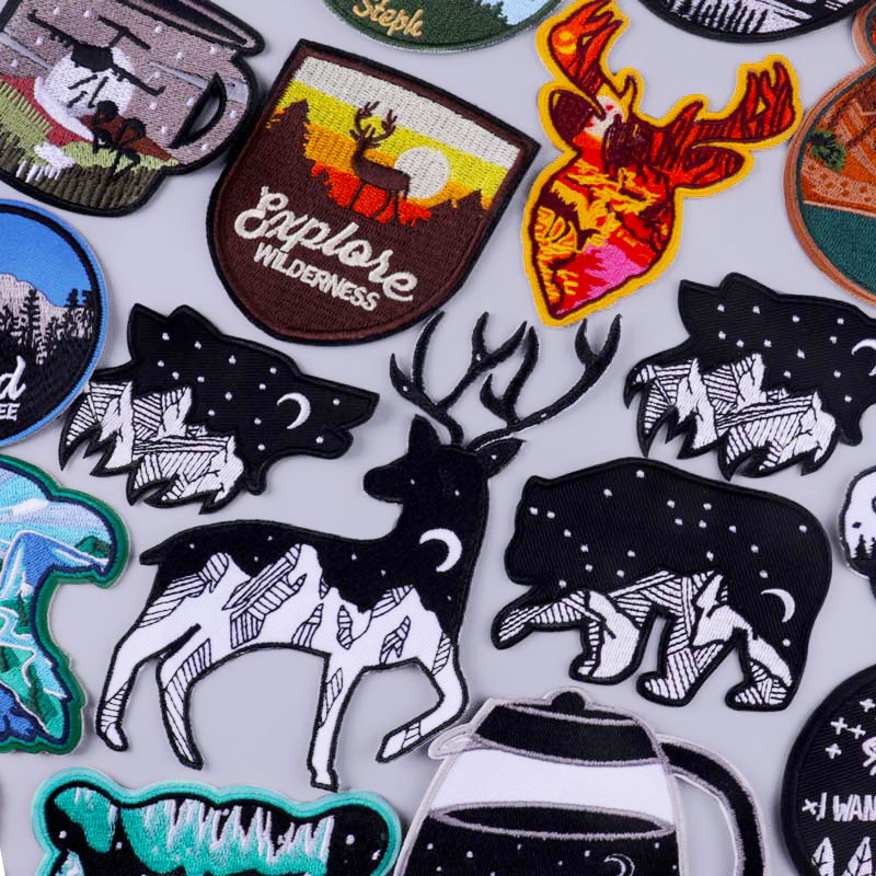 Outdoor Adventure And Travel Show - Hertenpatch Avontuurlijke reizen Geborduurde patches voor