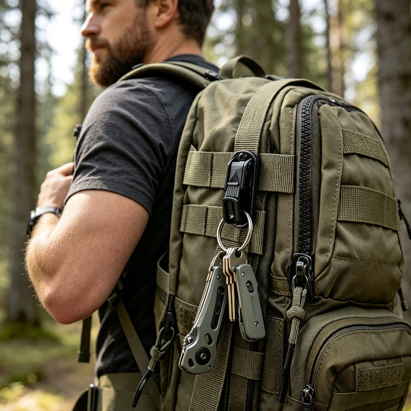 1 stuks riemclip voor sleutels - Outdoor Adventure Backpack recensie en prijs