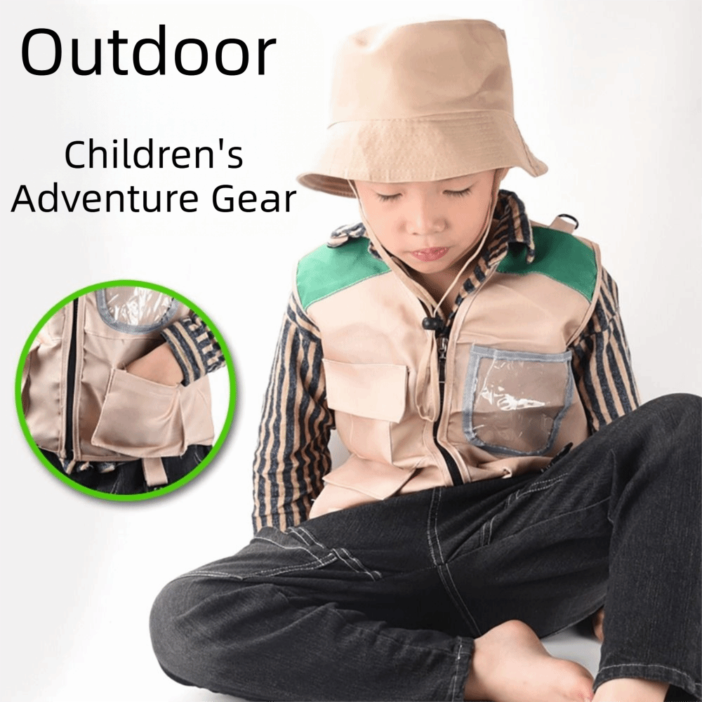 Multicolor Explorer Hoed Vest  - Outdoor Adventure Kit For Kids recensie en prijs