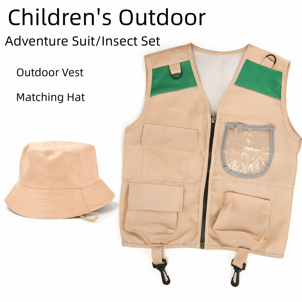 Multicolor Explorer Hoed Vest  - Outdoor Adventure Kit For Kids recensie en prijs