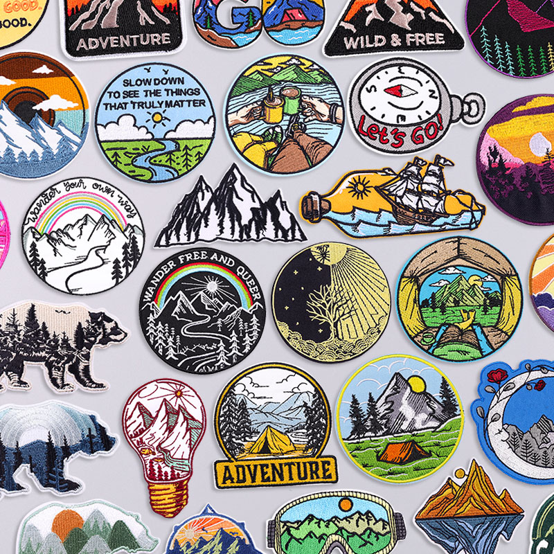 Outdoor berg borduurpatch DIY  - Outdoor Adventure Outfit recensie en prijs