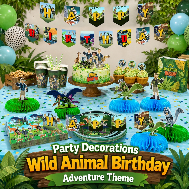 Wild Kratts Verjaardagspicknic - Outdoor Adventure Birthday Party recensie en prijs